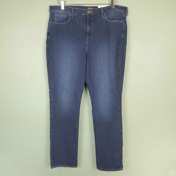 NYDJ Sheri Slim Cooper Denim Jeans Size 16 NWT - Picture 1 of 7